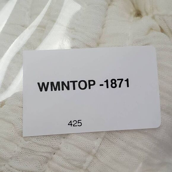 Chelsea & Theodore XL 100% Rayon White Blouse - Picture 8 of 8